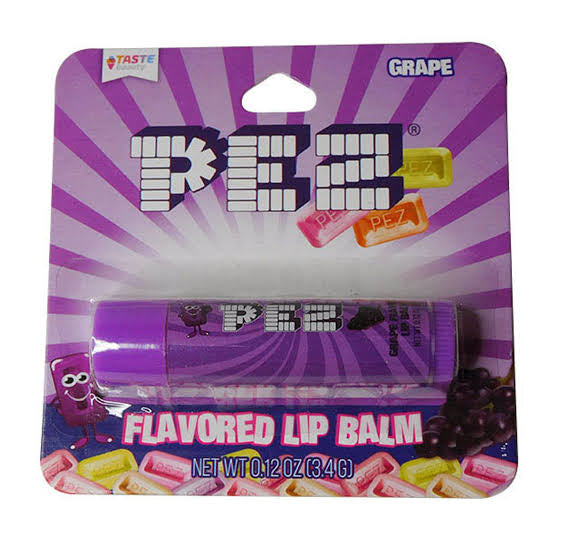 Pez grape lip balm