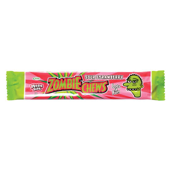 Zombie chews sour strawberry 28g