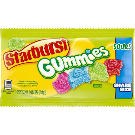 Starburst sour gummies 99g